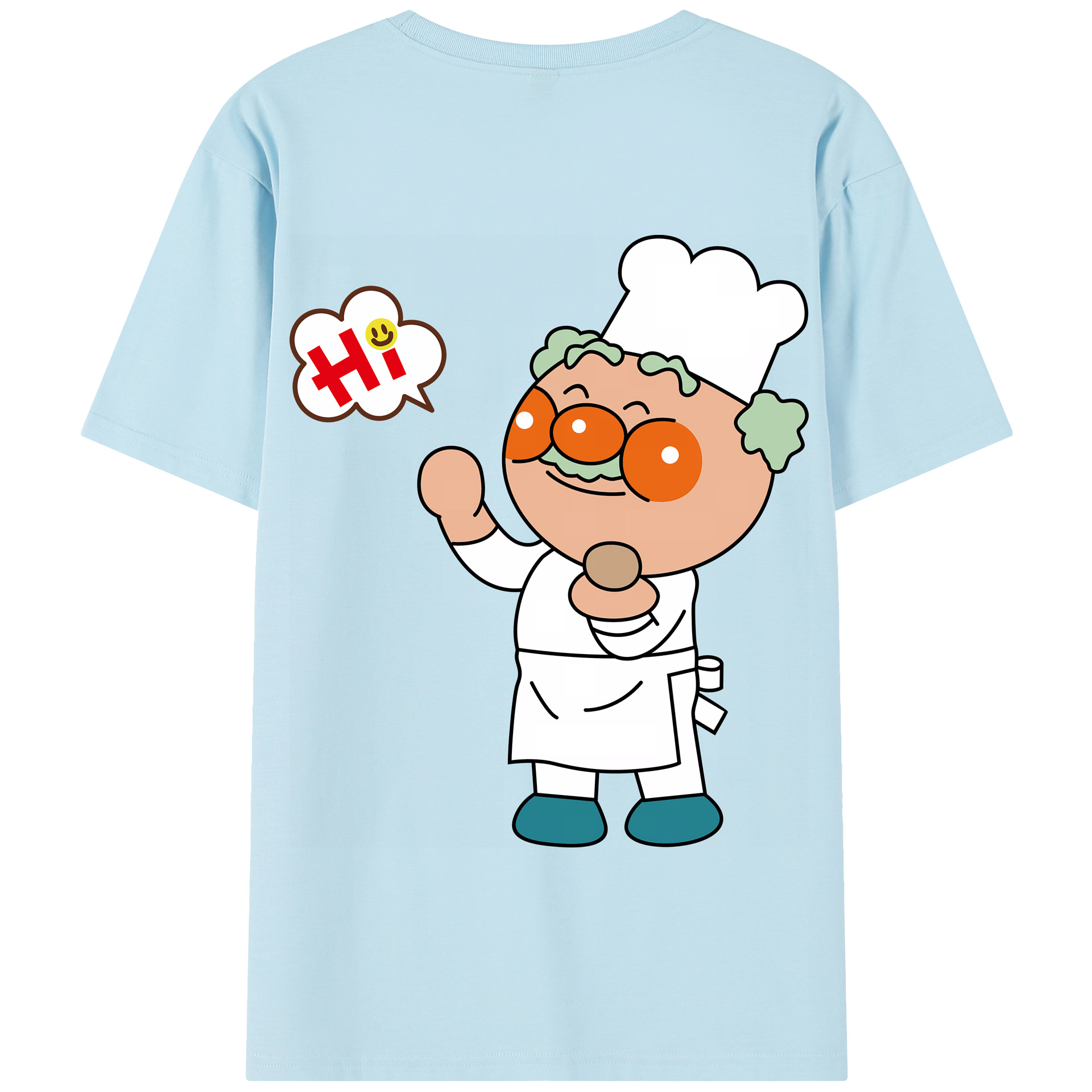 （画像用） アンパンマン Anpanman 綿100％半袖Tシャツ（背面プリント）